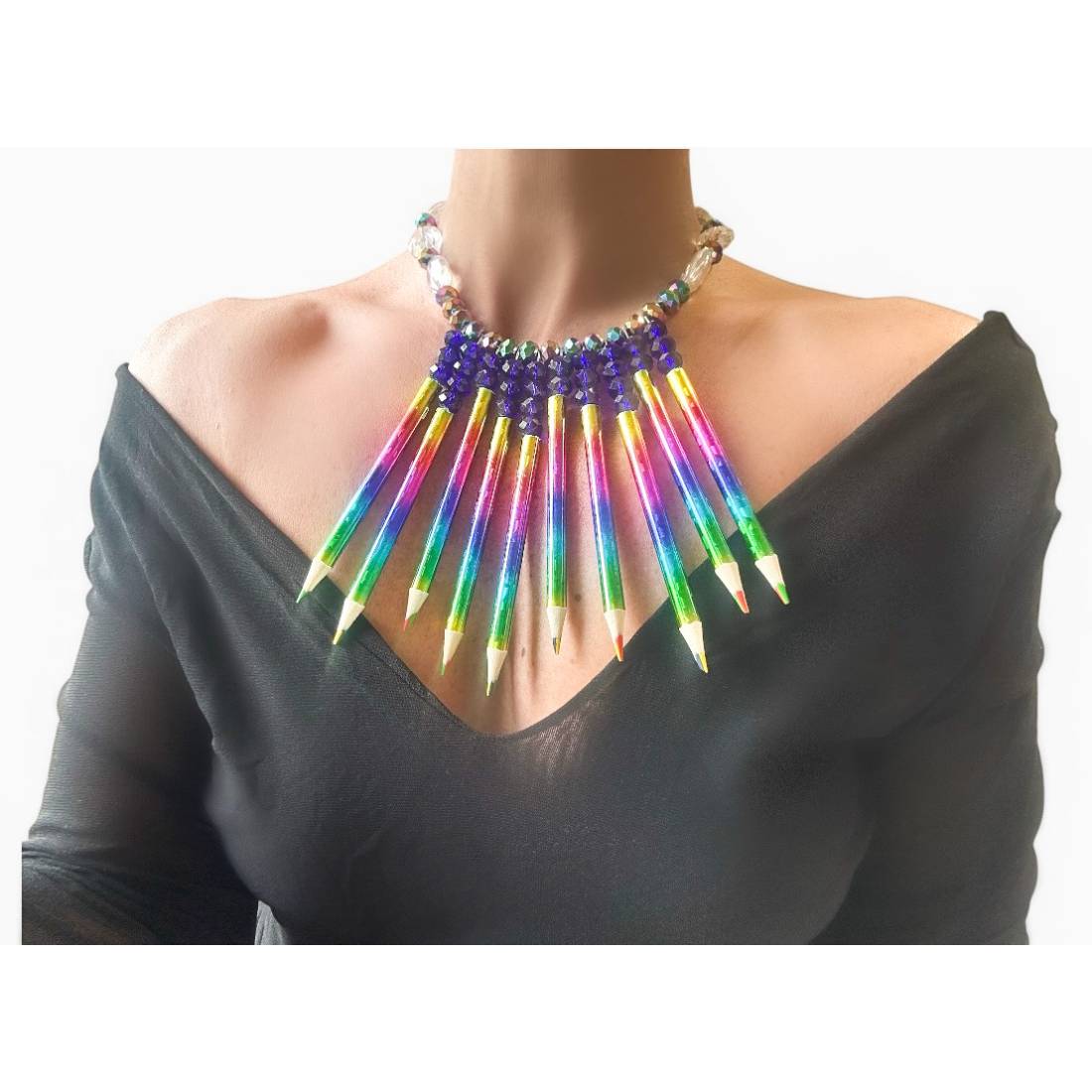 COLLANA MATITA MULTI COLOR