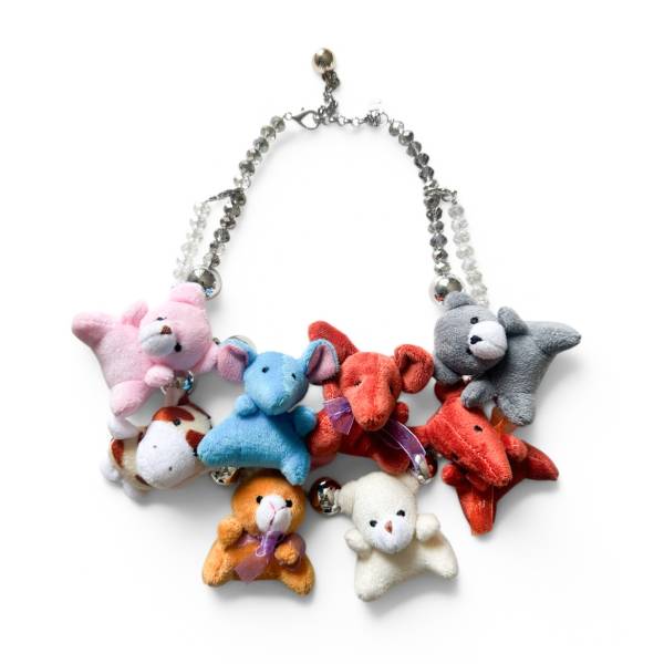 COLLANA DOPPIA PELUCHE