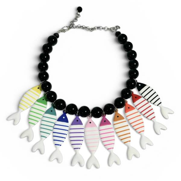 COLLANA PESCI MULTI COLOR