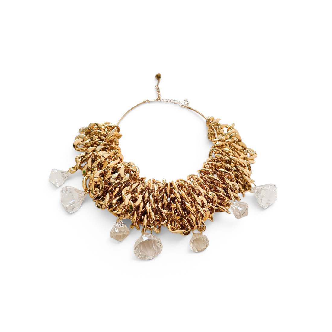 COLLANA MULTI CATENA E DIAMANTI