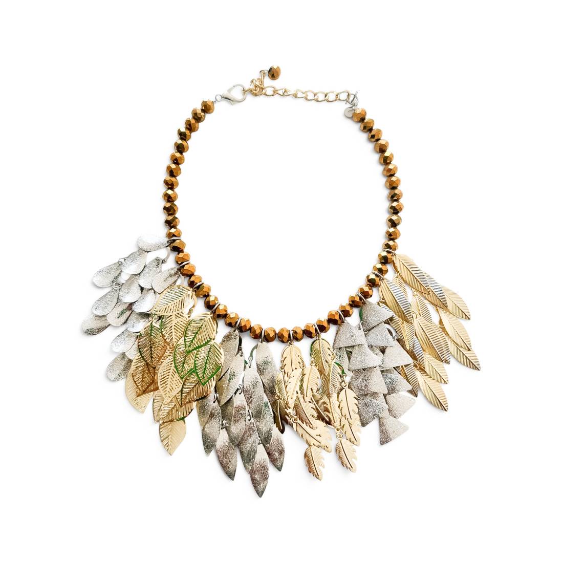 COLLANA FOGLIE CASCATA
