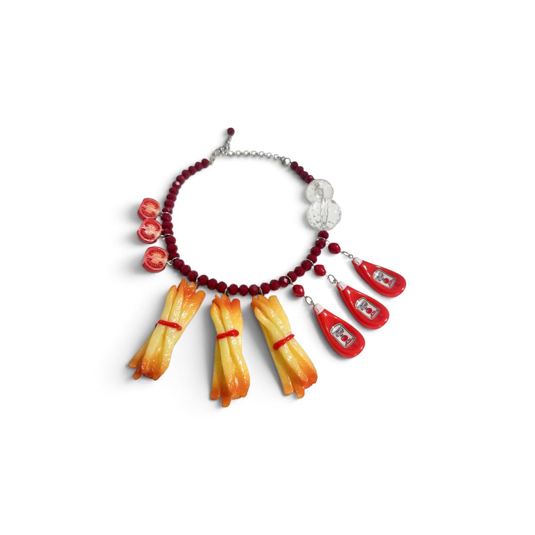 COLLANA PATATINE E KETCHUP