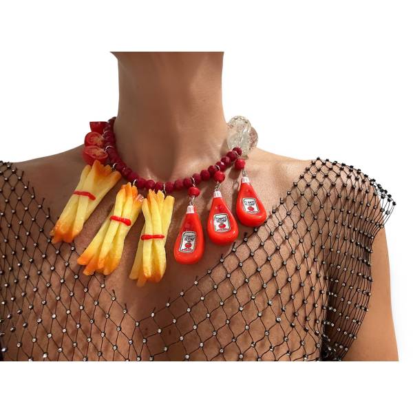 COLLANA PATATINE E KETCHUP 2