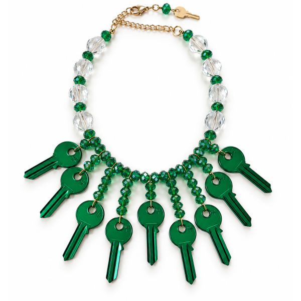 COLLANA CHIAVI VERDI