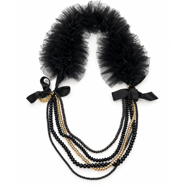 COLLANA TULLE BLACK