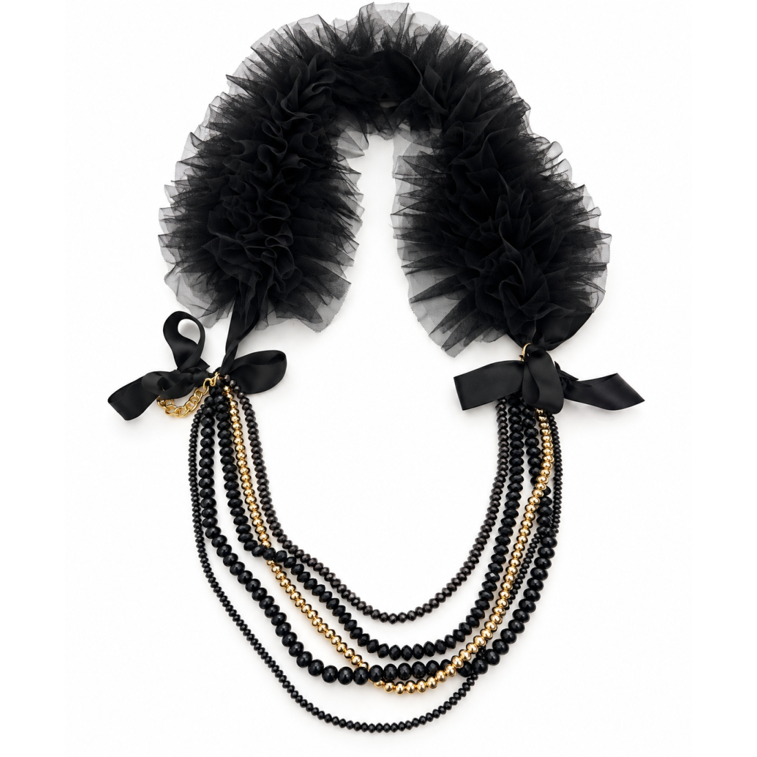 COLLANA TULLE BLACK