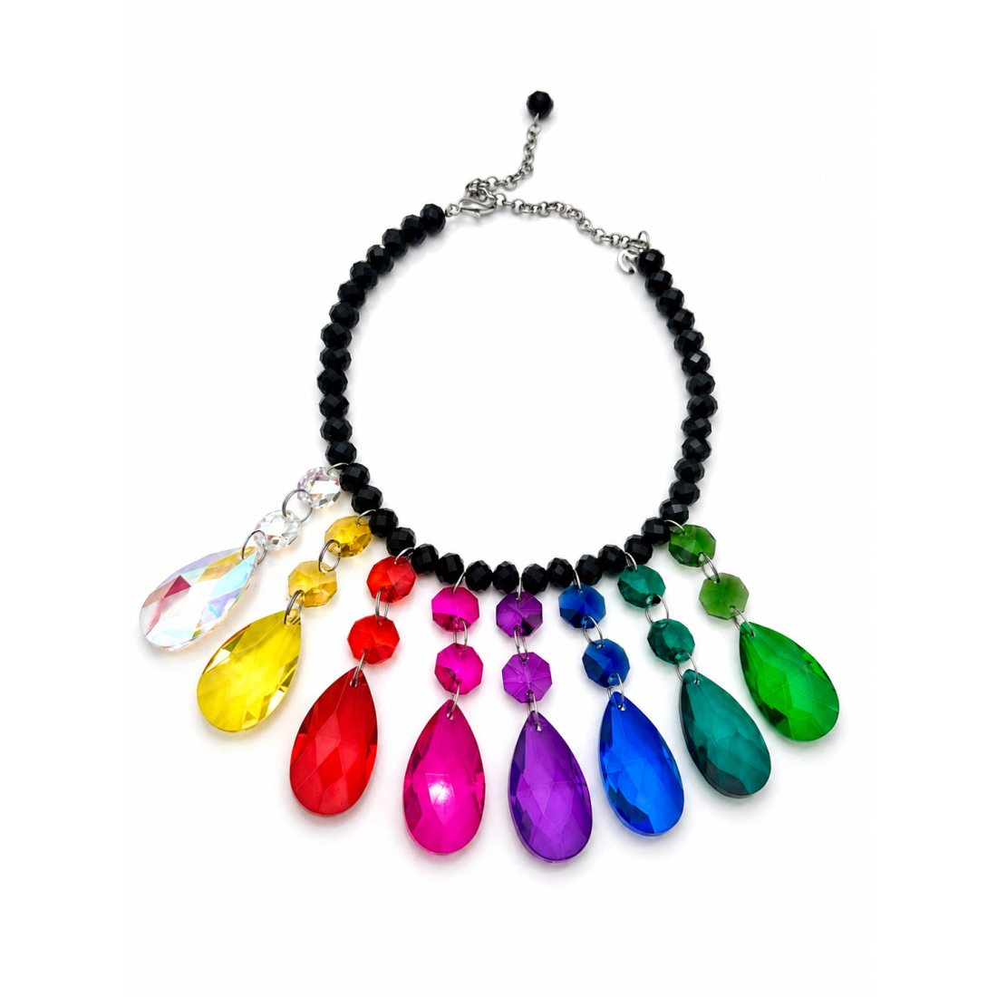 COLLANA GOCCIA CRISTAL COLOR