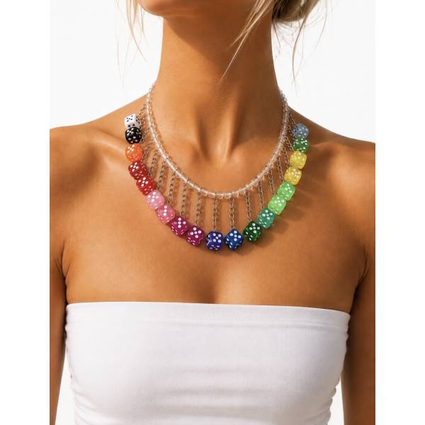 COLLANA DADI COLOR BLACK 2
