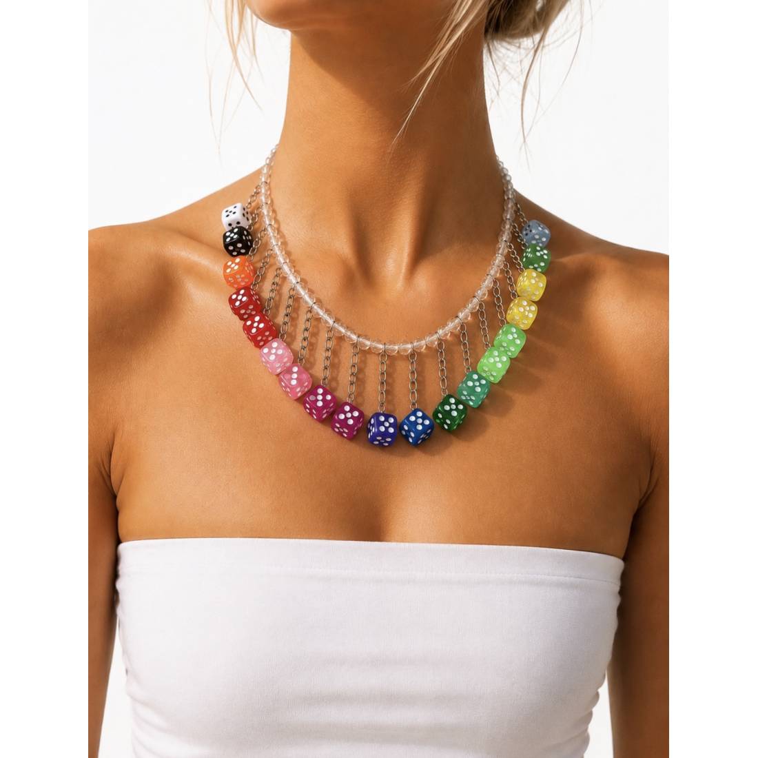 COLLANA DADI COLOR BLACK