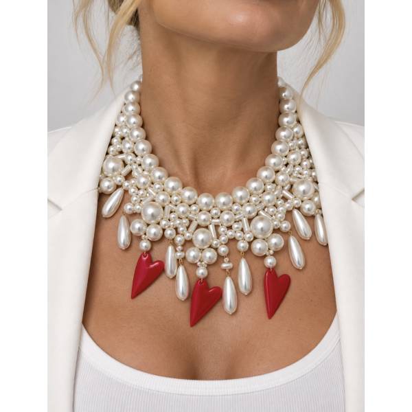 COLLANA CUORI SMALTO