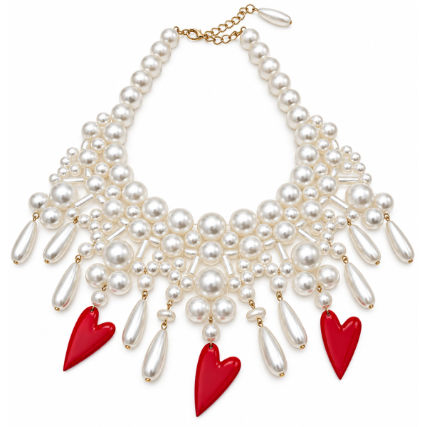 COLLANA CUORI SMALTO 2