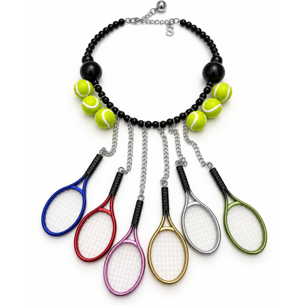 COLLANA TENNIS COLOR PENDENTI