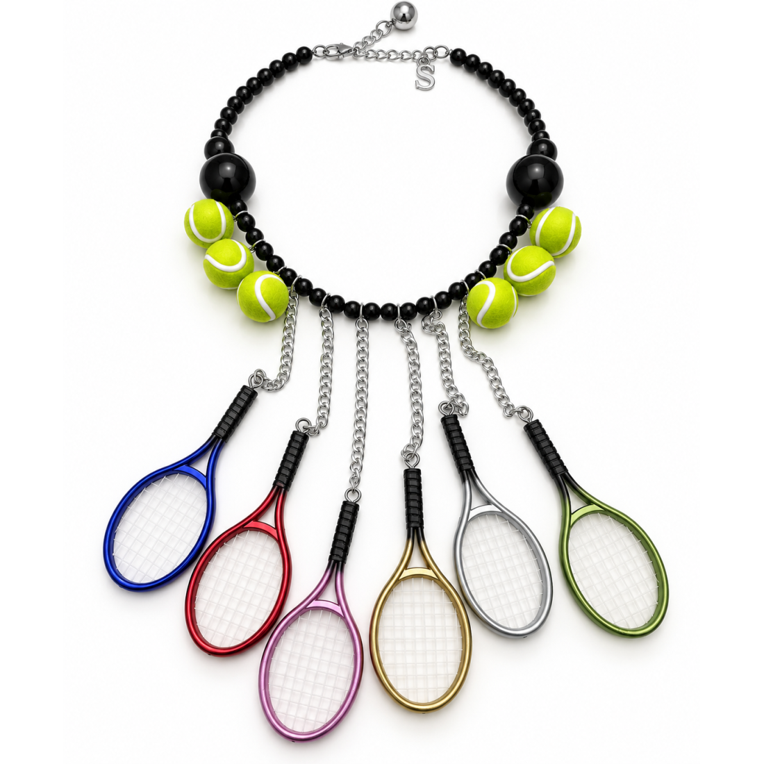 COLLANA TENNIS COLOR PENDENTI