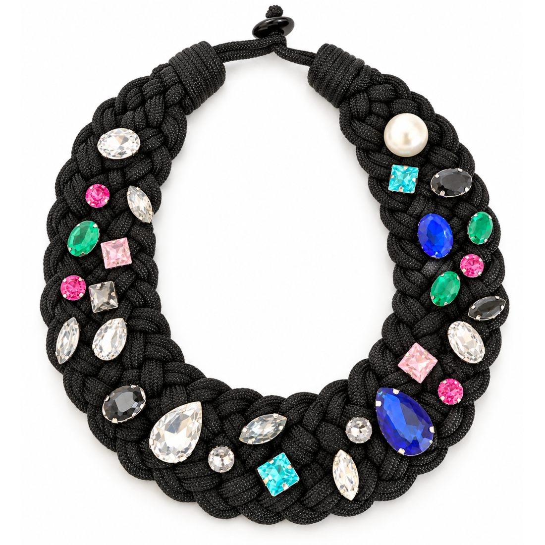 COLLANA GIROCOLLO GEMME CRISTALLO