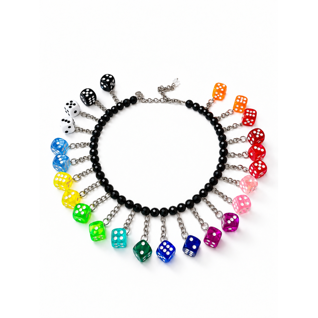 COLLANA DADI COLOR BLACK