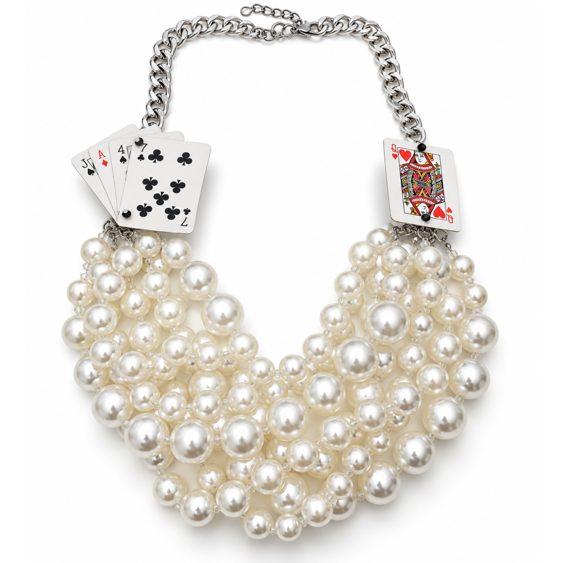 COLLANA CARTE MULTI FILO
