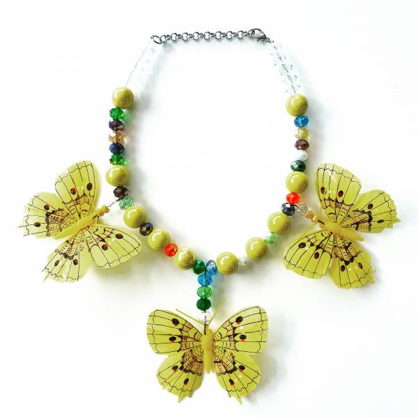 COLLANA FARFALLA GIALLA