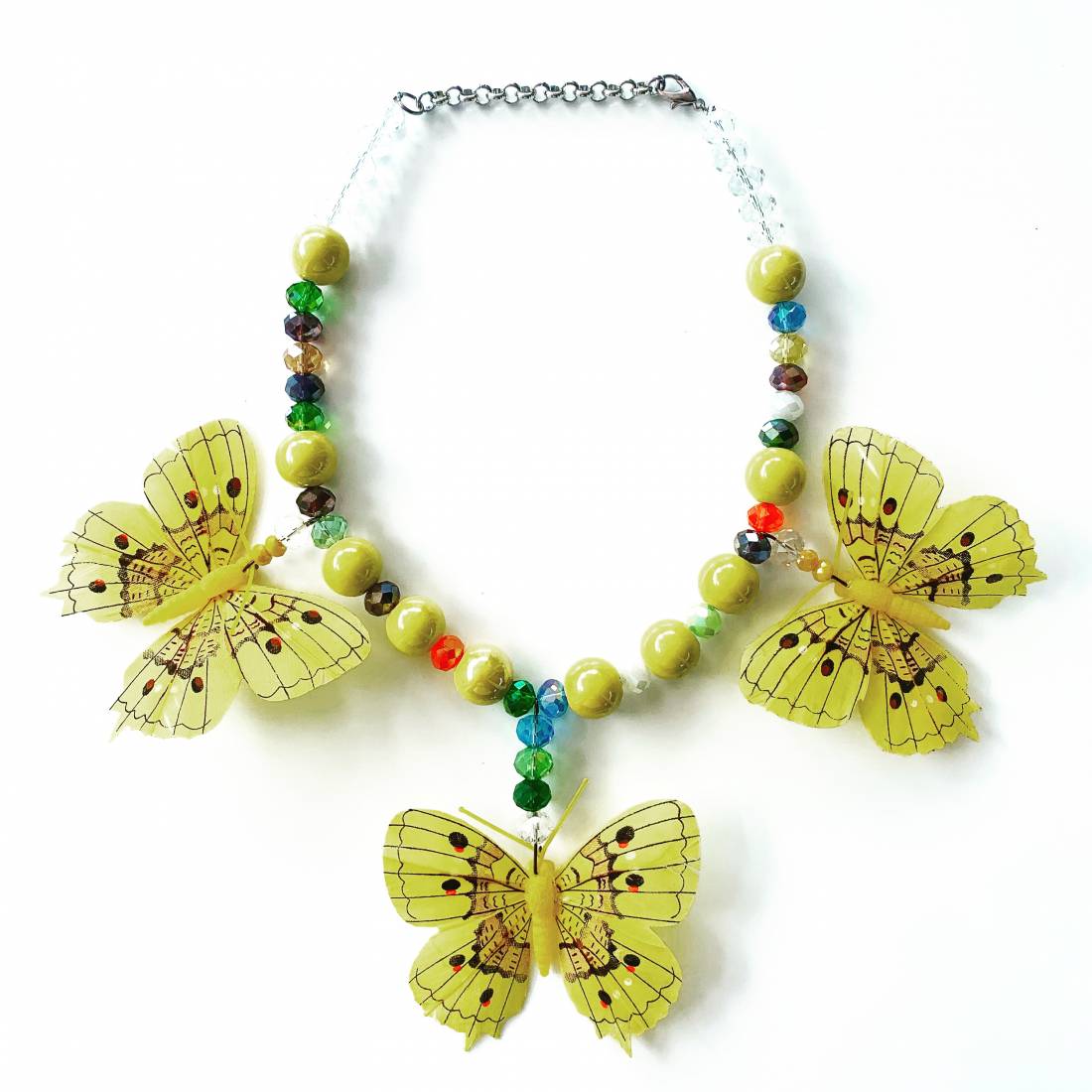 COLLANA FARFALLA GIALLA