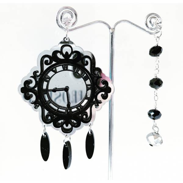 ORECCHINI OROLOGIO SILVER