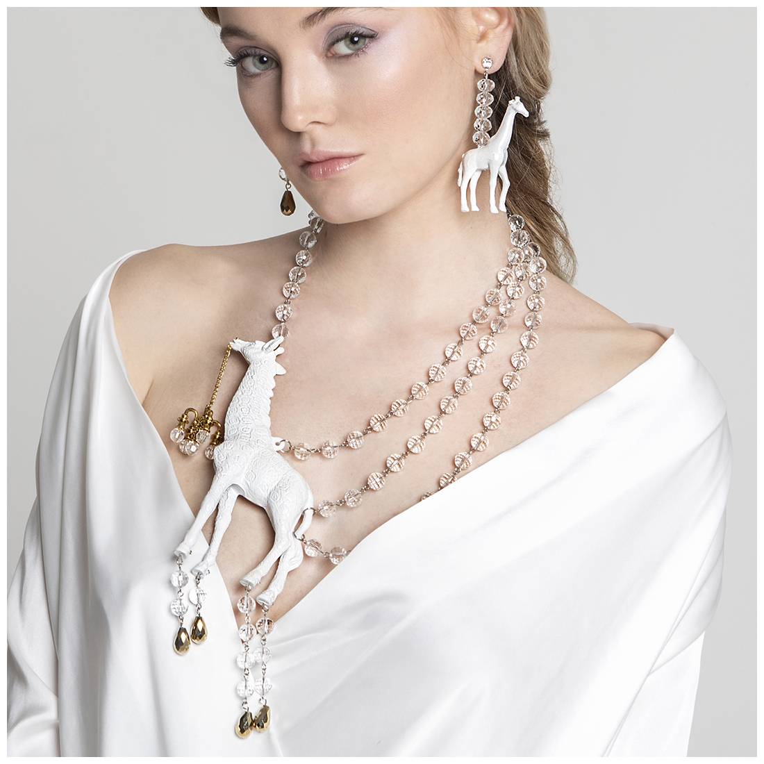 COLLANA GIRAFFA WHITE