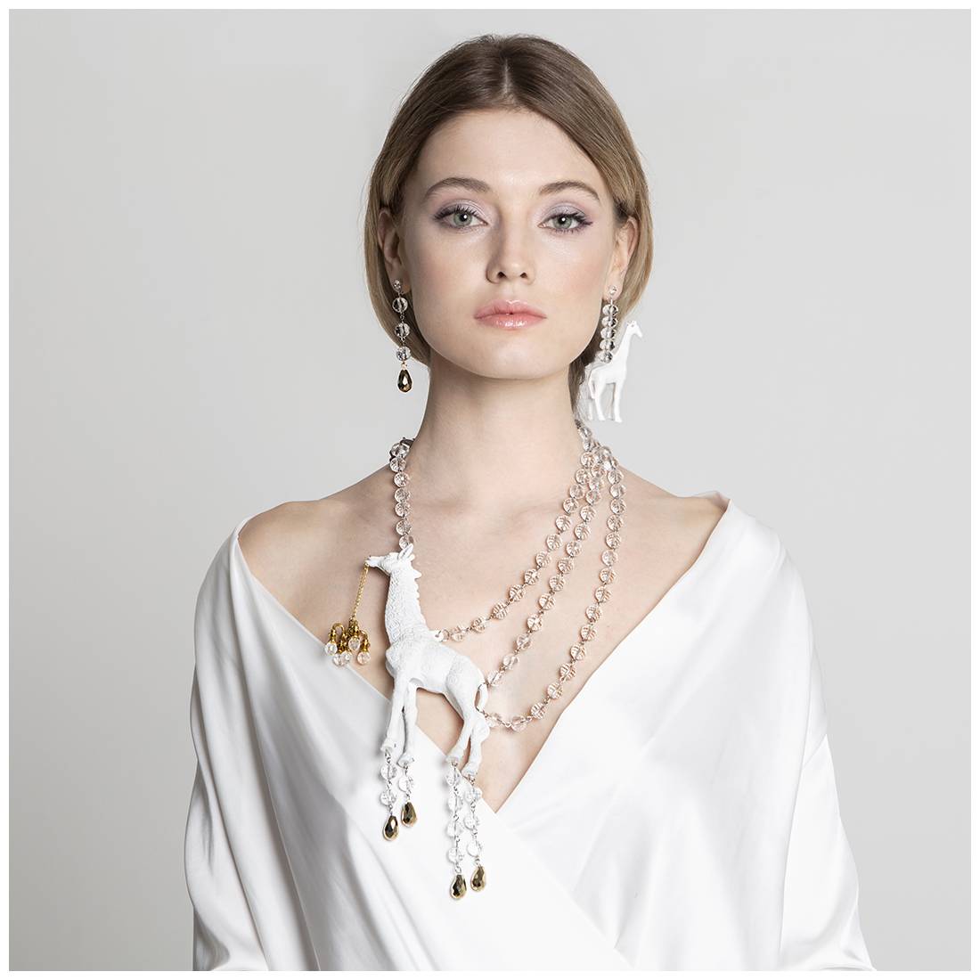 COLLANA GIRAFFA WHITE