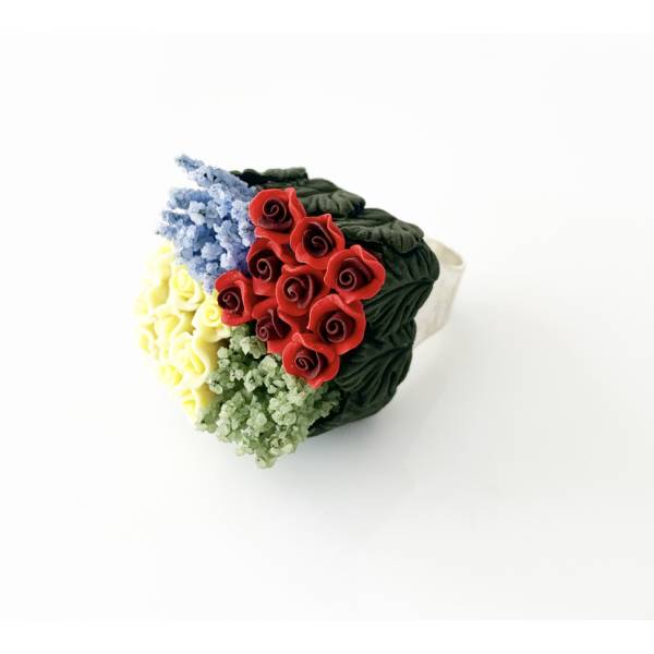 ANELLO BOUQUET QUADRATO