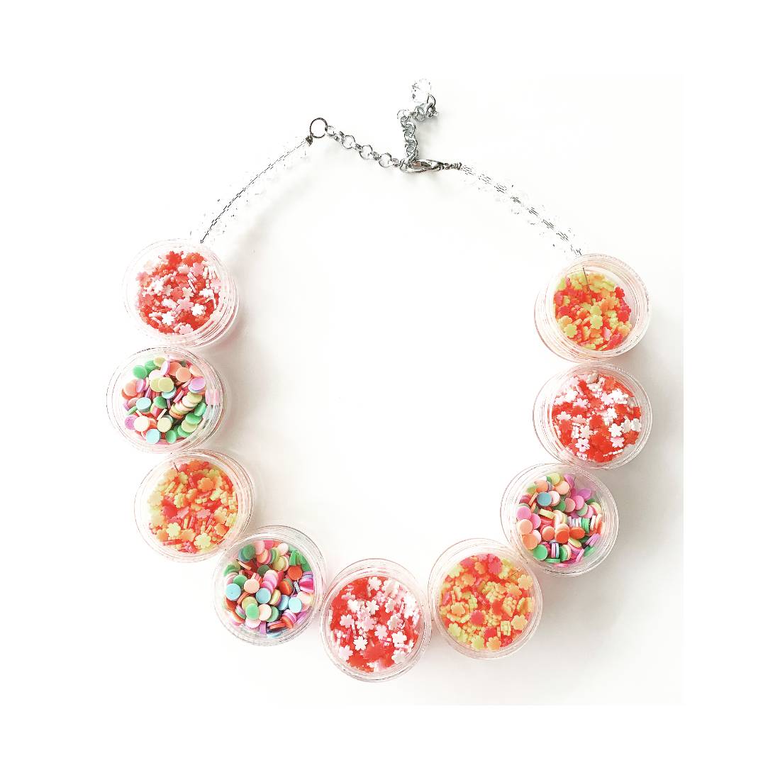 COLLANA BARATTOLI MIX RESINA