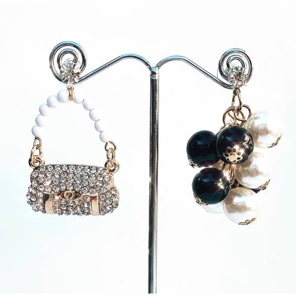 ORECCHINI BORSETTE CRYSTAL