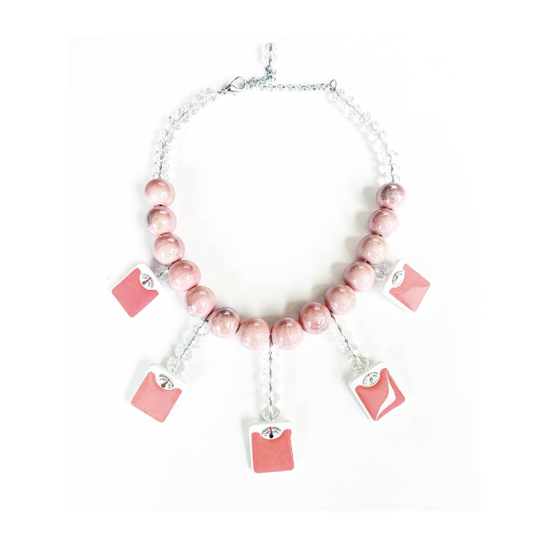 COLLANA BILANCIA ROSA