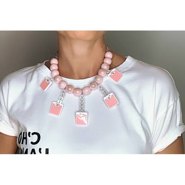 COLLANA BILANCIA ROSA 2