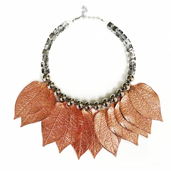 COLLANA FOGLIE DI RAME
