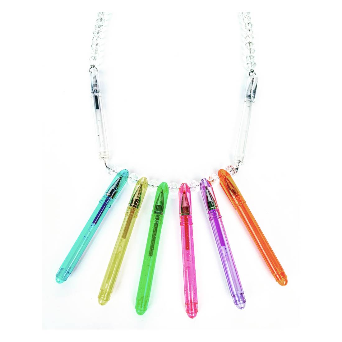 COLLANA PENNE TRASPARENTI