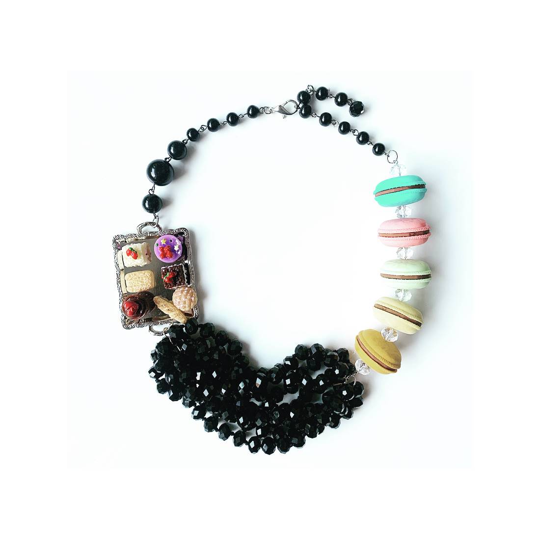COLLANA PASTICCINI E MACARON GIROCOLLO