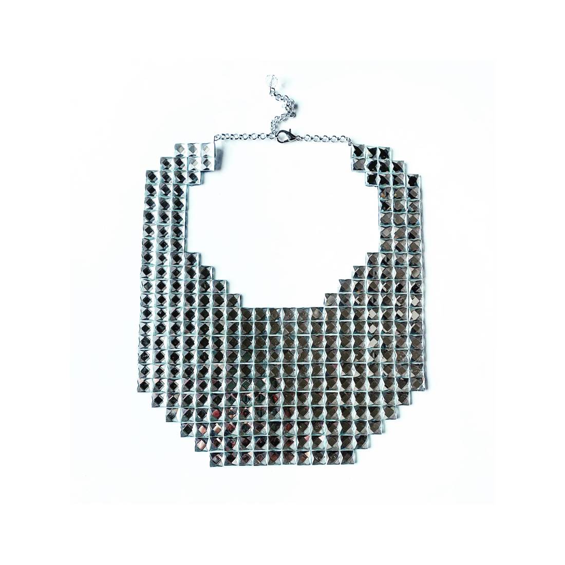 COLLANA QUADRATINI CRISTALLO