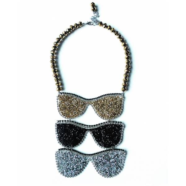 COLLANA TRIS OCCHIALI CRYSTAL