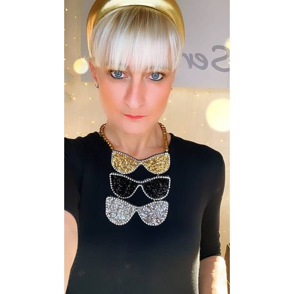 COLLANA TRIS OCCHIALI CRYSTAL 2