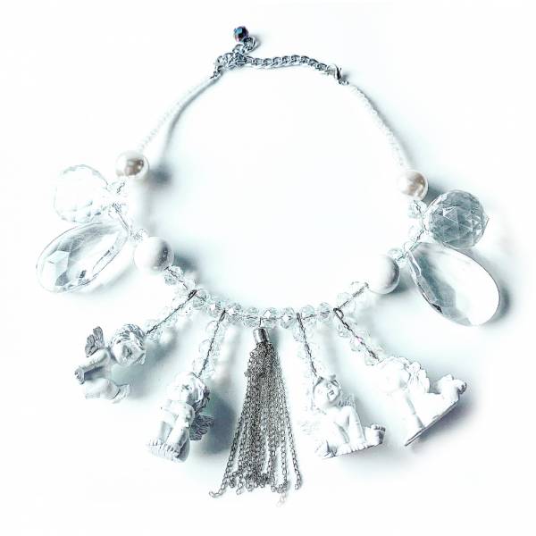 COLLANA ANGIOLETTI BIANCHI...