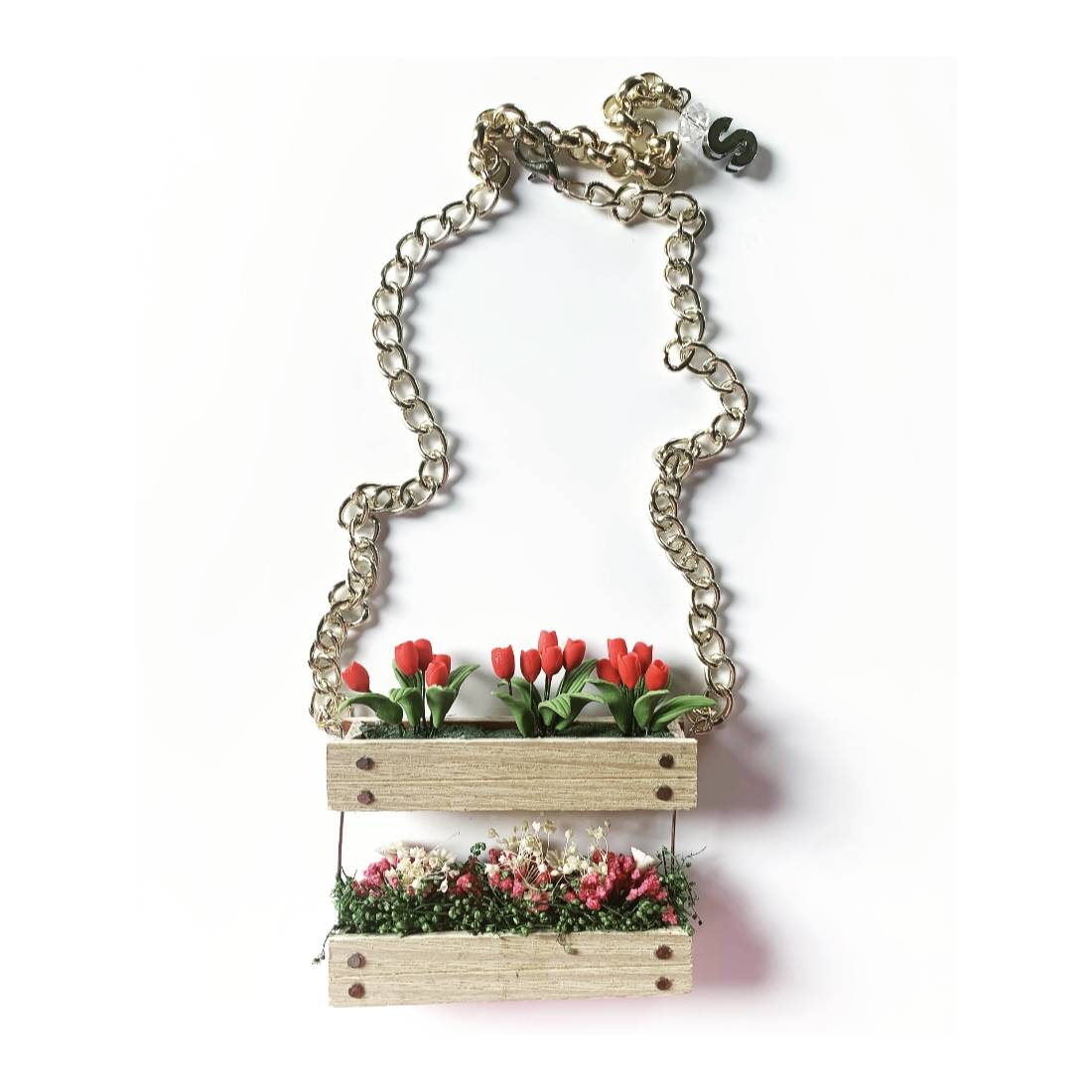 COLLANA DOPPIO BALCONCINO FIORI