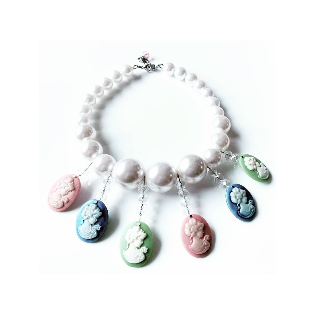 COLLANA CAMMEI ROSA