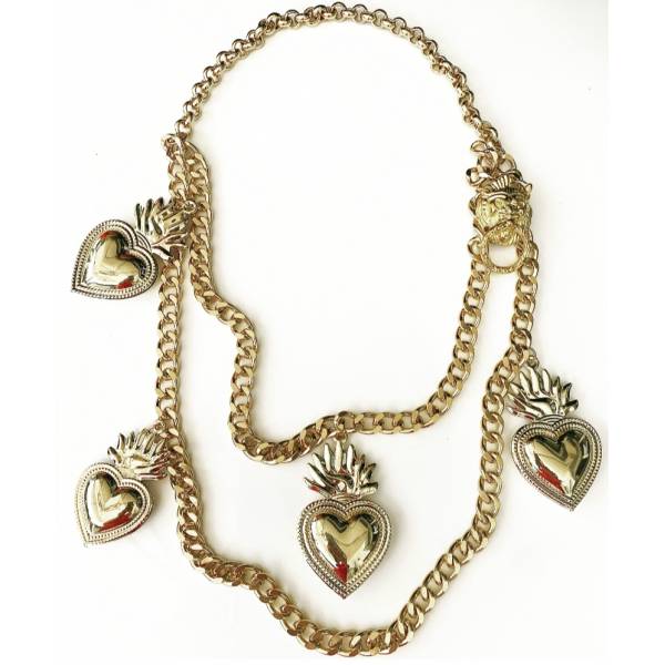 COLLANA CUORE SACRO ORO