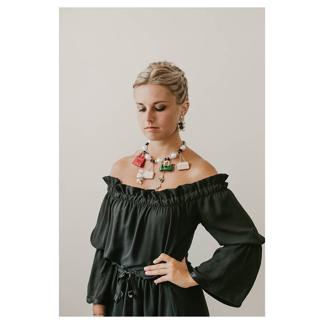 COLLANA BORSETTE CRYSTAL