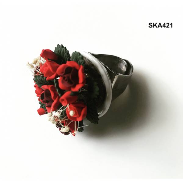 ANELLO BOUQUET ROSSO 2