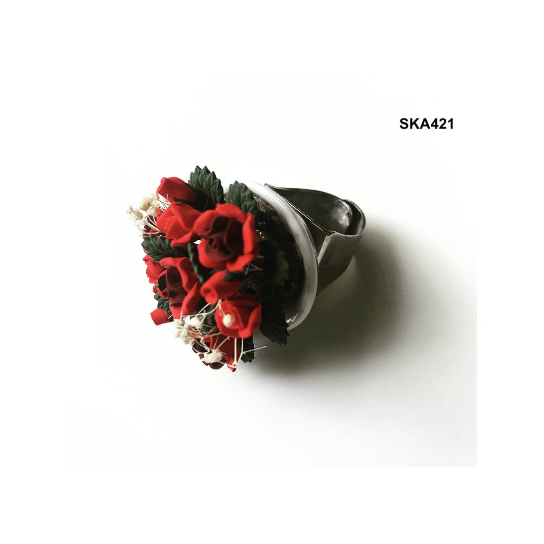 ANELLO BOUQUET ROSSO