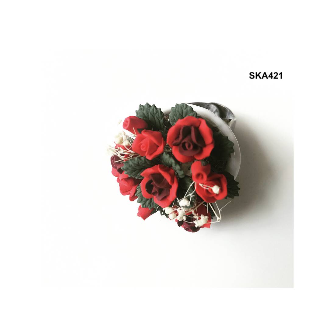 ANELLO BOUQUET ROSSO