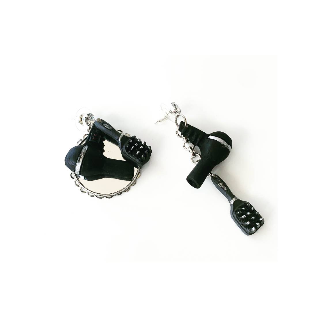 ORECCHINI PHON E SPAZZOLA BLACK