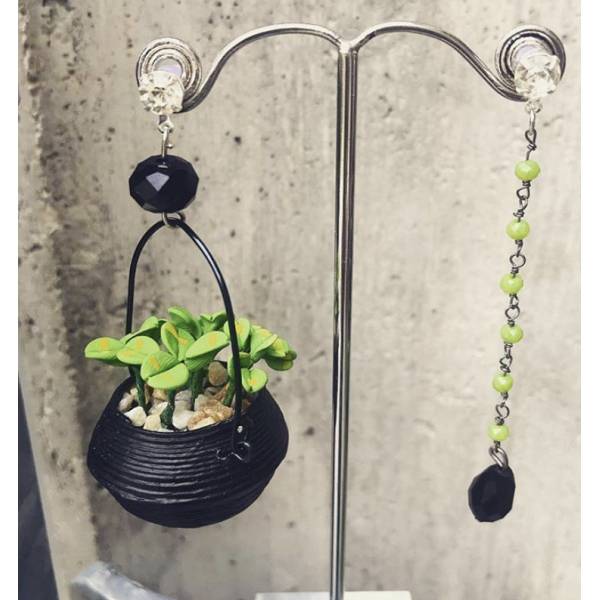 ORECCHINI PIANTINA GREEN ZEN 2
