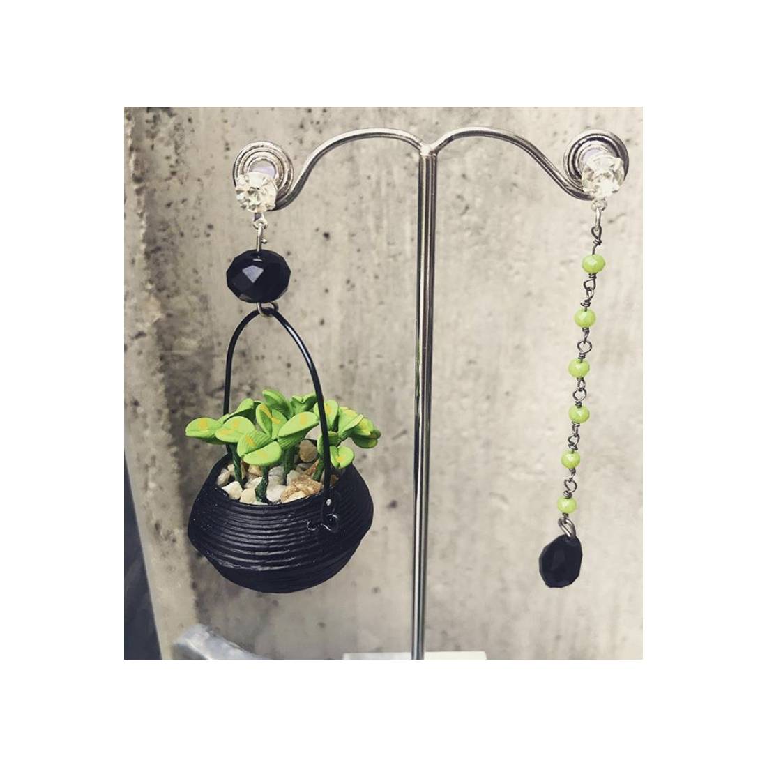 ORECCHINI PIANTINA GREEN ZEN