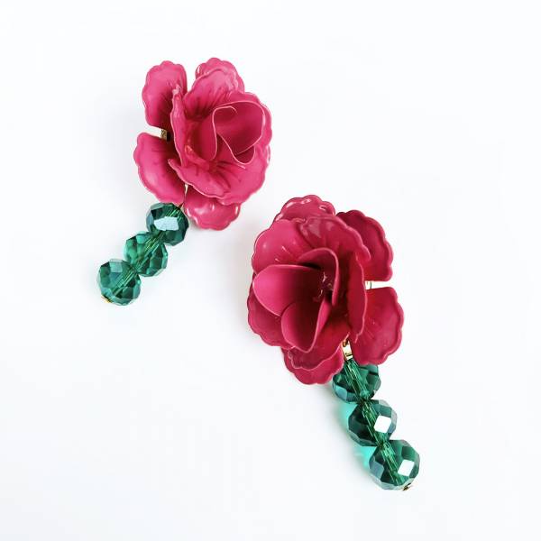 ORECCHINI ROSE FUCSIA