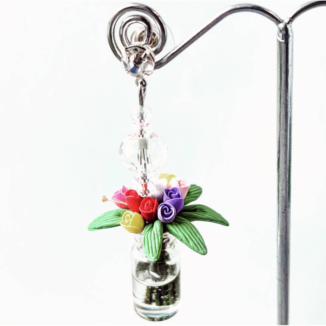 ORECCHINI BOUQUET TULIPANI ACQUA