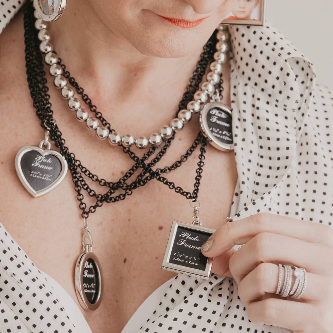 COLLANA CORNICI SILVER